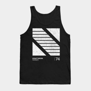 Autobahn / Minimalst Graphic Artwork Design Tank Top